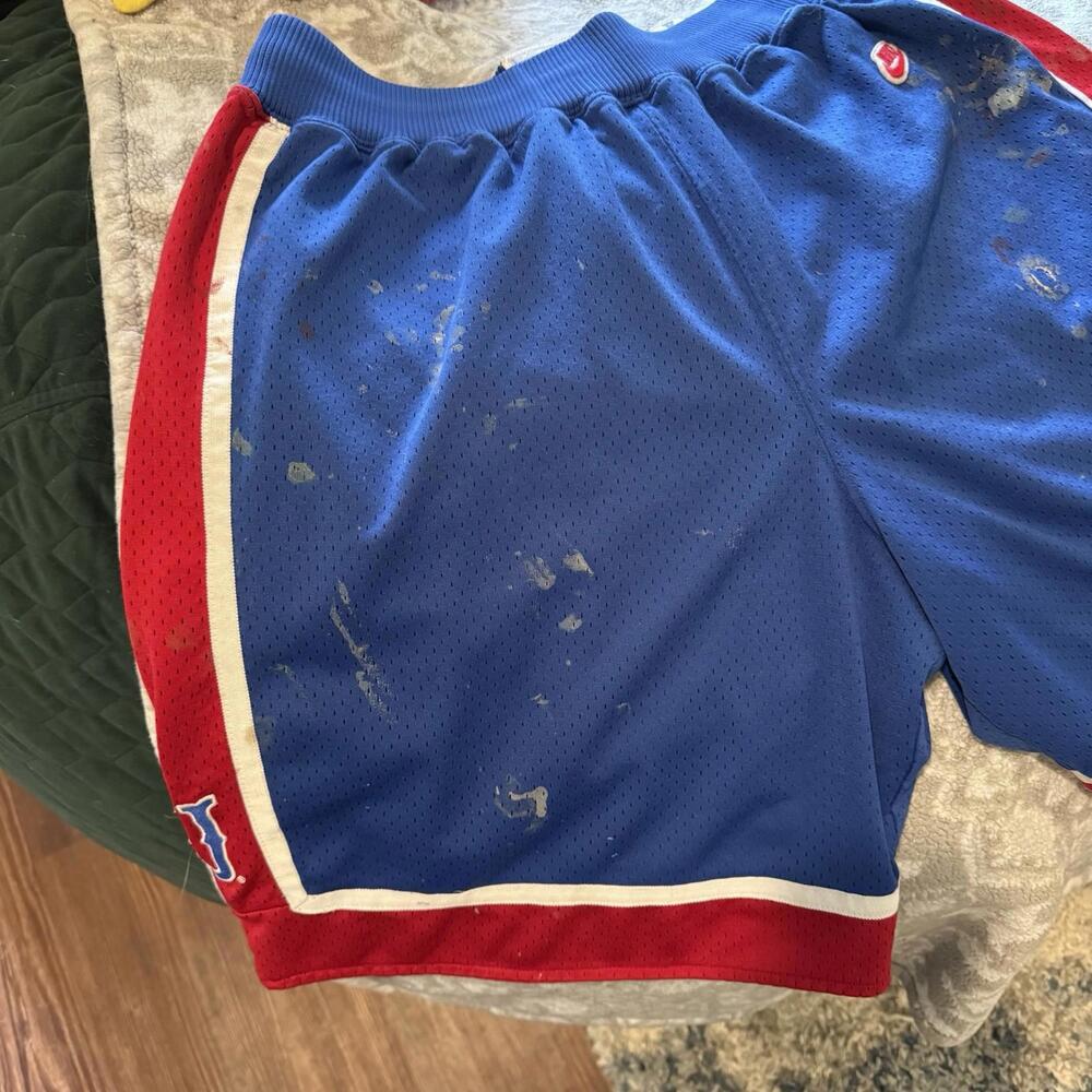 Vintage 90's Nike Authentic Kansas Jay hawks Basketball Shorts Sz‎ Xl - Picture 3 of 5